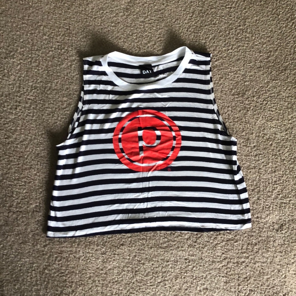 Pure Barre Stripped Crop Top